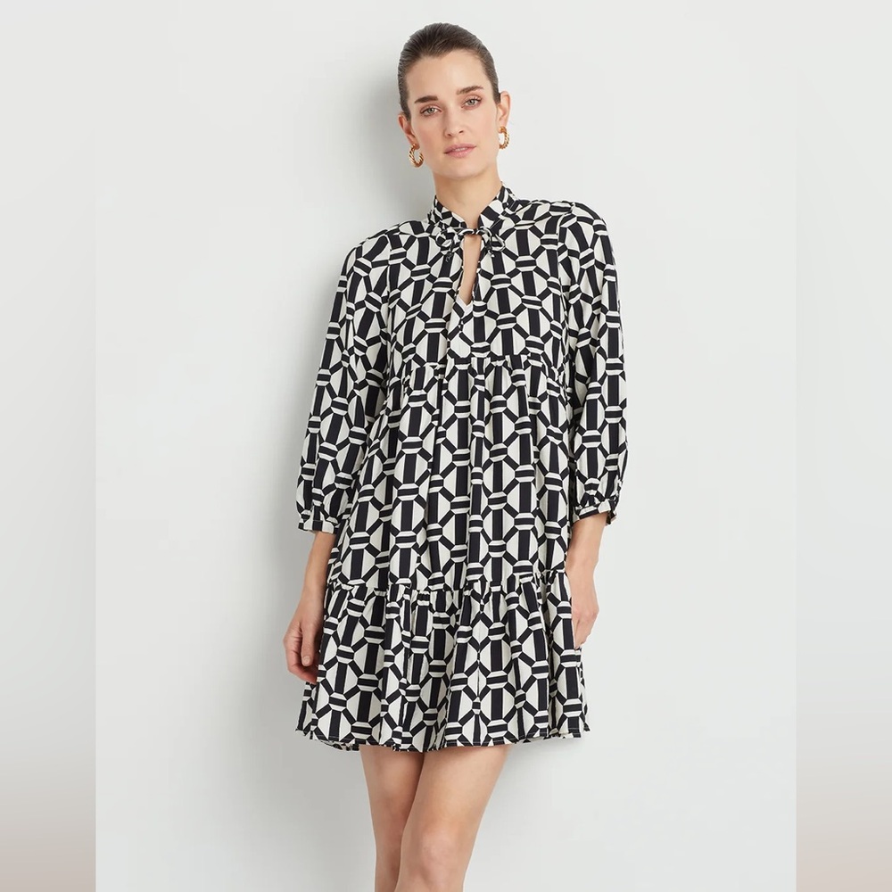 Ellen Tracy Tiered Dress
